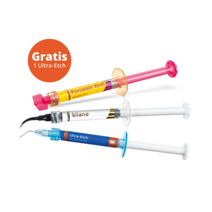 Compre Porcelain Etch + Silane y reciba ¡Gratis! 1 jeringa de Ultra-Etch